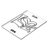 Gepersonaliseerd liefdesjournaal notitieboek (Linkerzijde)