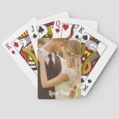 Gepersonaliseerd liefdesscript pokerkaarten (Achterkant)