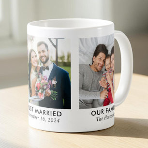 Gepersonaliseerd liefdesverhaal 3 foto familie koffiemok