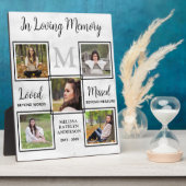Gepersonaliseerd Liefdevolle Herinnering Foto Coll Fotoplaat (Zijkant)