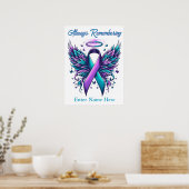 Gepersonaliseerd Liefdevolle Herinnering Zelfdodin Poster (Keuken)