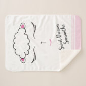 Gepersonaliseerd, lieve dromen, lam, roze, Baby Sherpa Deken (Voorkant (horizontaal))