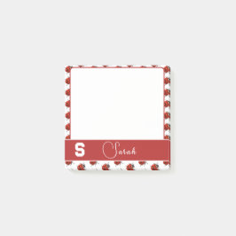 Gepersonaliseerd lieveheersbeestjesthema post-it® notes