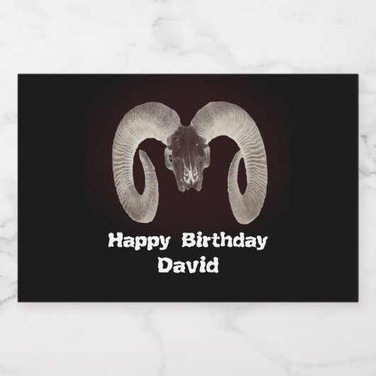 Gepersonaliseerd Likeurfles Etiket (Enkel label)