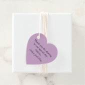 Gepersonaliseerd Lila Bedankjes Labels (In situ)