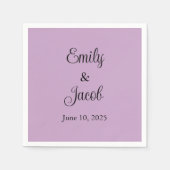 Gepersonaliseerd Lila Servet (Voorkant)