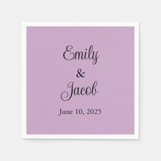 Gepersonaliseerd Lila Servet (Voorkant)