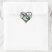 Gepersonaliseerd  Lilacs Locket Heart Stickers (Tas)