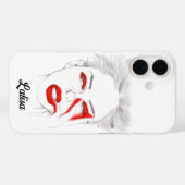 Gepersonaliseerd Lilly meisje illustratie Case-Mate iPhone Case (Achterkant (horizontaal))