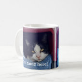 Gepersonaliseerd linkshandige kattenkoffie-mok koffiemok (Voorkant links)