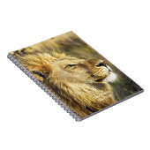 Gepersonaliseerd Lion Head Wildcat African Wildlif Notitieboek (Rechterzijde)