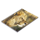 Gepersonaliseerd Lion Head Wildcat African Wildlif Notitieboek (Linkerzijde)