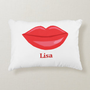 Gepersonaliseerd lipkussen accent kussen