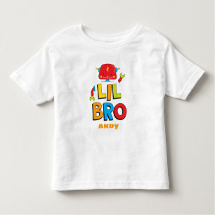 Gepersonaliseerd Little Brother Robot T-shirt