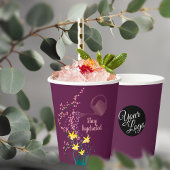 Gepersonaliseerd logo blijf gehydrateerd Schattig  Papieren Bekers