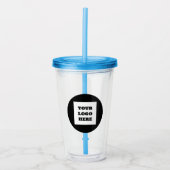 Gepersonaliseerd Logo Business Company Script Acryl Drinkbeker (Voorkant)