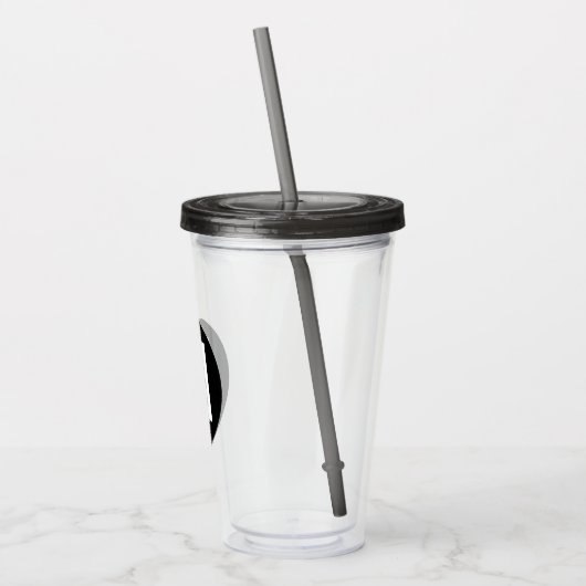 Gepersonaliseerd Logo Business Company Script Acryl Drinkbeker (Links)