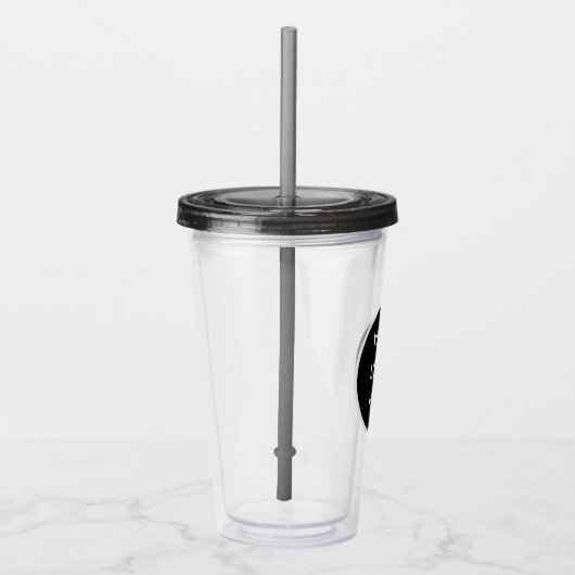Gepersonaliseerd Logo Business Company Script Acryl Drinkbeker (Rechts)