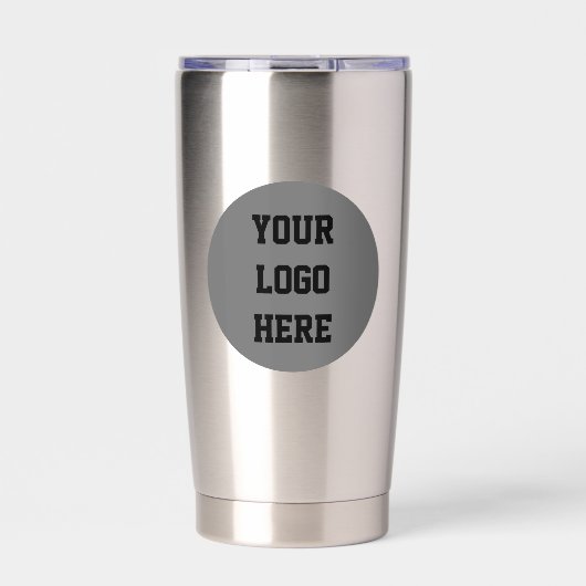 Gepersonaliseerd Logo Business Company Script Geïsoleerde Drinkbeker (Voorkant)