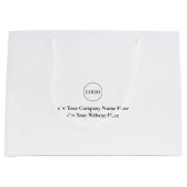 Gepersonaliseerd Logo en persoonlijke tekst of noe Groot Cadeauzakje (Voorkant)