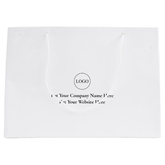 Gepersonaliseerd Logo en persoonlijke tekst of noe Groot Cadeauzakje (Voorkant)