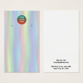 Gepersonaliseerd Logo Holographic Abstract Earning Visitekaartje (Voorkant /achterkant)