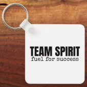 Gepersonaliseerd Logo Inspirerend Team Spirit Kant Sleutelhanger (Voorkant)