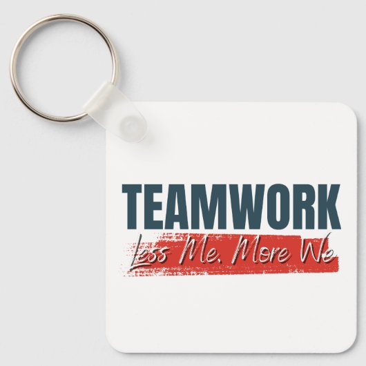 Gepersonaliseerd Logo Inspirerend teamwork-bedrijf Sleutelhanger (Voorkant)