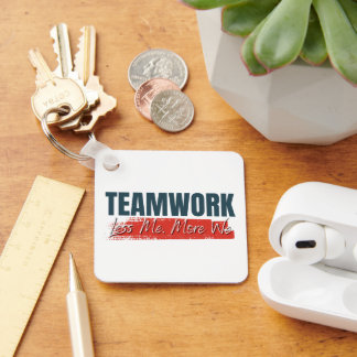 Gepersonaliseerd Logo Inspirerend teamwork-bedrijf Sleutelhanger