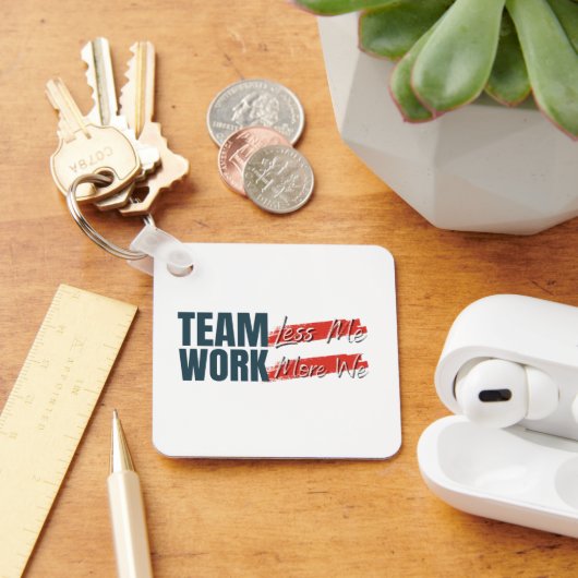 Gepersonaliseerd Logo Inspirerend teamwork-bedrijf Sleutelhanger (Bureau)