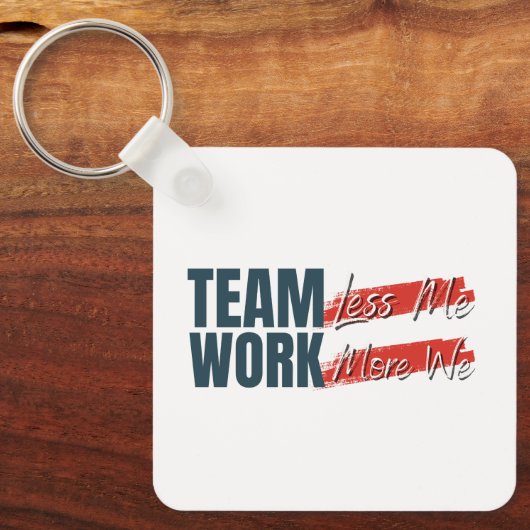 Gepersonaliseerd Logo Inspirerend teamwork-bedrijf Sleutelhanger (Voorkant)
