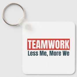 Gepersonaliseerd Logo Inspirerend teamwork-bedrijf Sleutelhanger