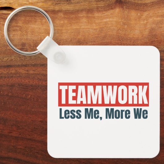 Gepersonaliseerd Logo Inspirerend teamwork-bedrijf Sleutelhanger (Voorkant)