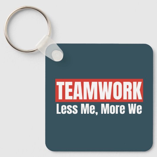 Gepersonaliseerd Logo Inspirerend teamwork-bedrijf Sleutelhanger (Voorkant)