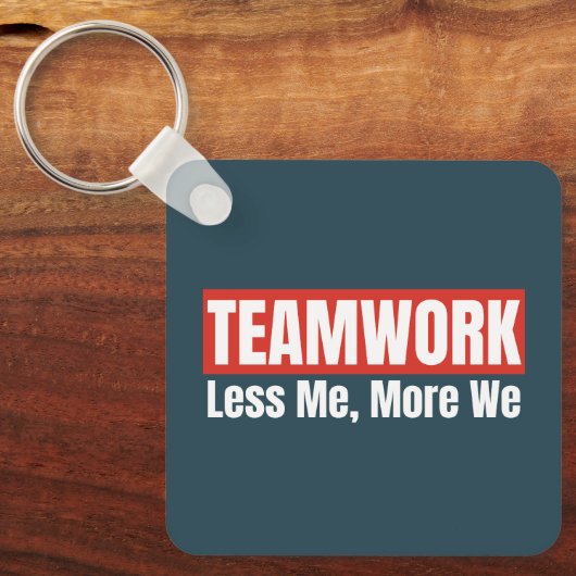 Gepersonaliseerd Logo Inspirerend teamwork-bedrijf Sleutelhanger (Voorkant)
