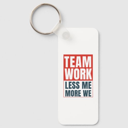 Gepersonaliseerd Logo Inspirerend teamwork-bedrijf Sleutelhanger (Voorkant)