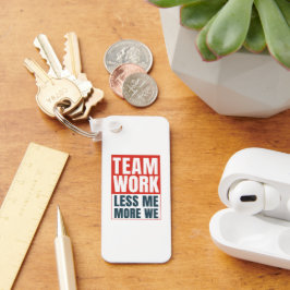 Gepersonaliseerd Logo Inspirerend teamwork-bedrijf Sleutelhanger