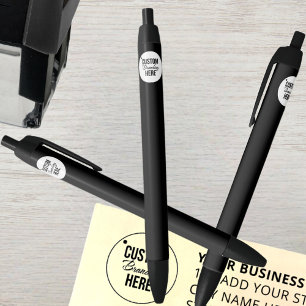 Gepersonaliseerd Logo Kleine bedrijven Blauwe Inkt Pen