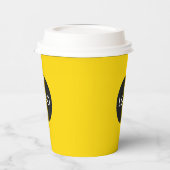 Gepersonaliseerd Logo, luxegouden merk Papieren Bekers (Links)