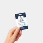 Gepersonaliseerd logo medisch centrum medewerker f badge (Handheld)