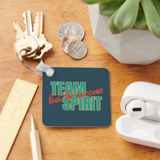 Gepersonaliseerd Logo Motivatie Team Spirit Kantoo Sleutelhanger (Bureau)