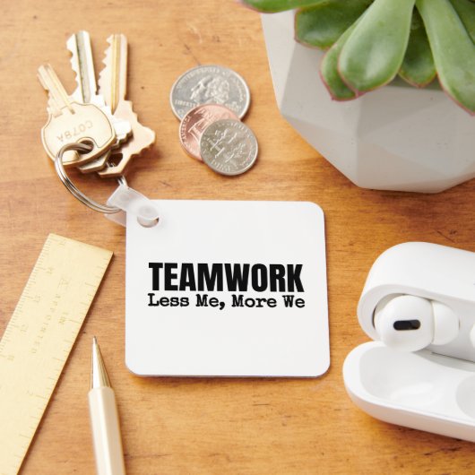Gepersonaliseerd Logo Motivatie teamwork-bedrijf Sleutelhanger (Bureau)