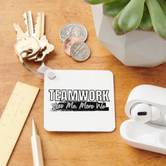 Gepersonaliseerd Logo Motivatie teamwork-bedrijf Sleutelhanger (Bureau)