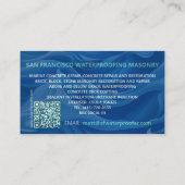Gepersonaliseerd Logo/QR Code/URL Waterdicht Metse Visitekaartje (Achterkant)