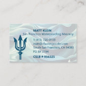 Gepersonaliseerd Logo/QR Code/URL Waterdicht Metse Visitekaartje (Voorkant)