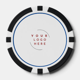 Gepersonaliseerd Logo, QR, Tekst Visitekaartje Poker Chips