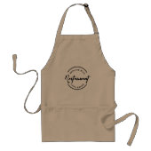 Gepersonaliseerd logo voor restaurants, cafés, bak standaard schort (Voorkant)