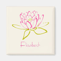 Gepersonaliseerd. Lotus Bloem / Waterlelie Tekenin