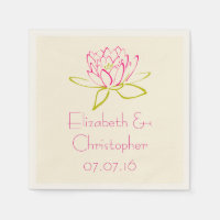 Gepersonaliseerd Lotus Flower/Water Lily Illustrat