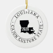 Gepersonaliseerd Louisiana-Ornament Keramisch Ornament (Voorkant)